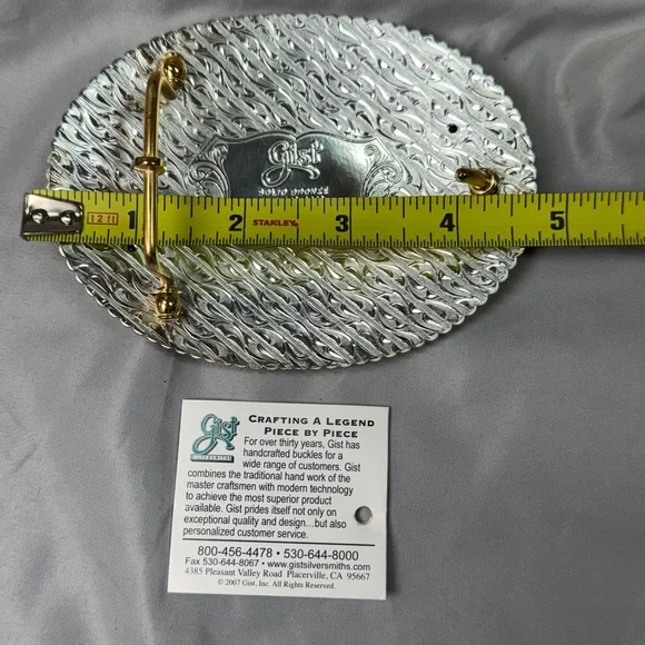 Gist Silversmiths NJQHA Champion Select All Around Belt Buckle 2008 NIB - Picture 9 of 12